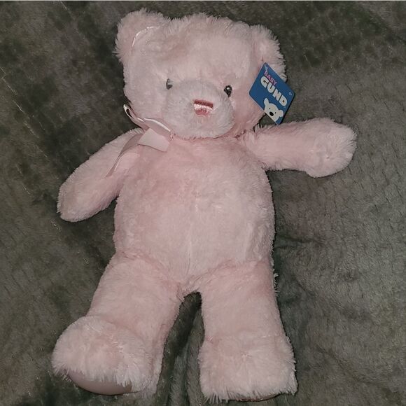 Baby Gund My First Teddy Bear Pink Plush Stuffed Animal 4043975 New - Picture 7 of 10